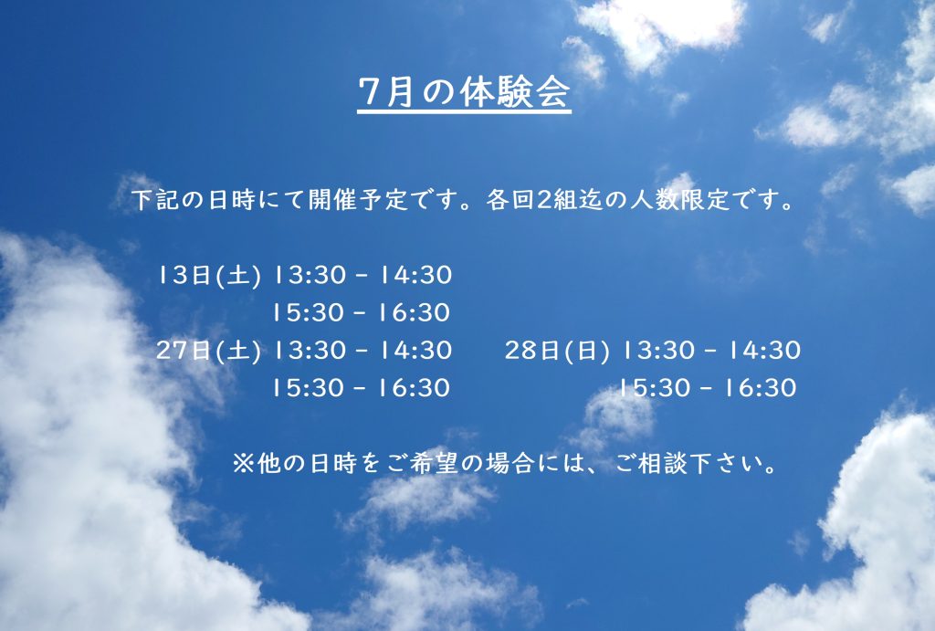 ピタゴラミン＠上田校の7月の体験会